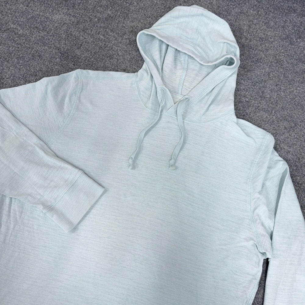 Faherty Light Blue Pullover Hoodie